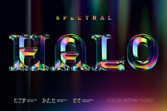 Ethereal Design: Spectral Halo Font Unleashed