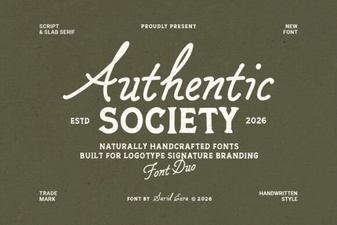 Authentic Society Font - Free Script Font Download