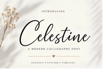 Celestine Font - Elegant Script Font for Creative Design Projects