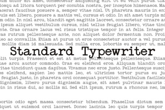 Standard Typewriter Font: Vintage Style for Modern Design